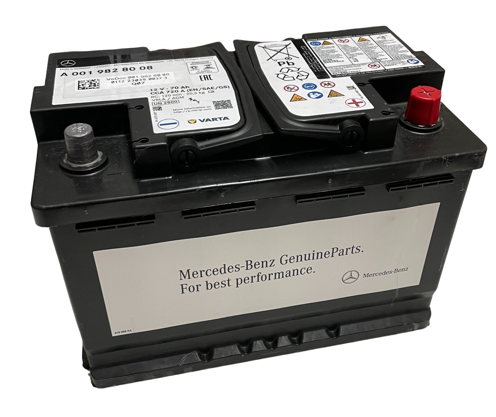 80Ah VARTA | AGM Varta 800A F21 バッテリー 12V SILVER varta LN4