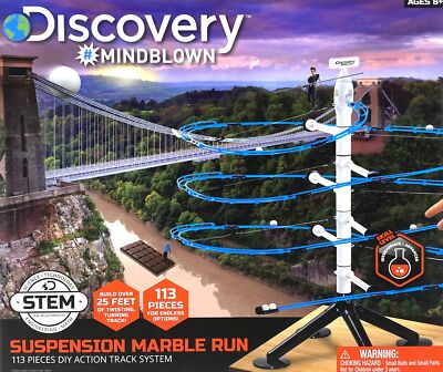 Discovery MINDBLOWN Suspension Marble Run 113 Piece DIY Action Track System