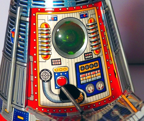 WORKING, Excellent Condition S.H Space Capsule, NASA United States, 1960s MOON