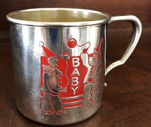 Vintage Baby or Childs Silver Plated Cup - Oneida Community TUDOR PLATE