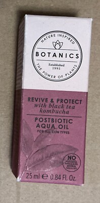 Botanics Revive & Protect Postbiotic Aqua Oil - 0.84 fl oz, New