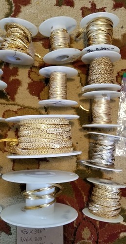 Gold Filled Plated and Silver Chain Unfinished Bulk Lot Collection DIY Jewelry