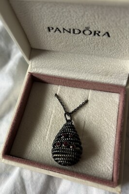 100% Authentic Pandora Hidden Romance Retired  Rare Color Necklace 390337rhl-90