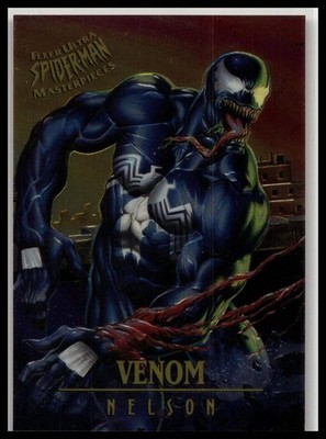 1995 Fleer Ultra Spider-Man Masterpieces Limited Edition Venom #7 Nelson