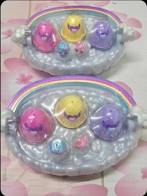   Lot Of 2 Hatchimals Alive SPRING BASKET 6 Mini Figures Eggs Panier Pack   