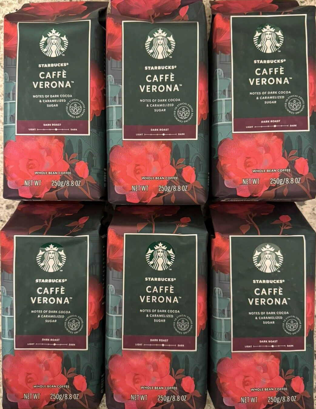3.3 pounds Starbucks Caffé Verona Whole Bean Coffee/ 8.8
