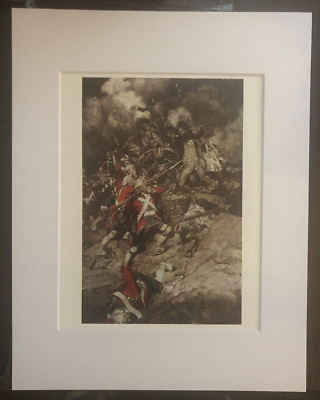 Howard Pyle ''They Scrambled Up The Parapet....'' 11 x 14 Matted Art Print-1899