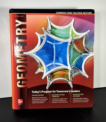 Glencoe Geometry Common Core Teacher Edition by McGraw Hill (2014, Hardcover)