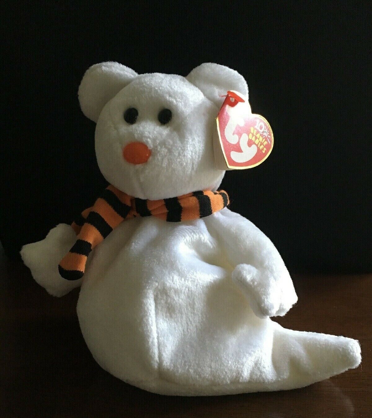 Ty Beanie Babies QUIVERS HALLOWEEN Ghost Bear DOB OCT 21 Ty Beanie Babies QUIVERS HALLOWEEN Ghost Bear DOB OCT 21