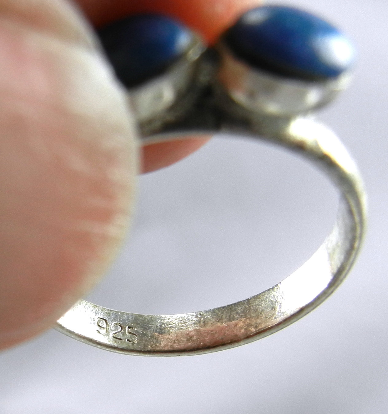 Turquoise Ring Stone 925 Sterling Silver Sz 6 1/4 Vintage