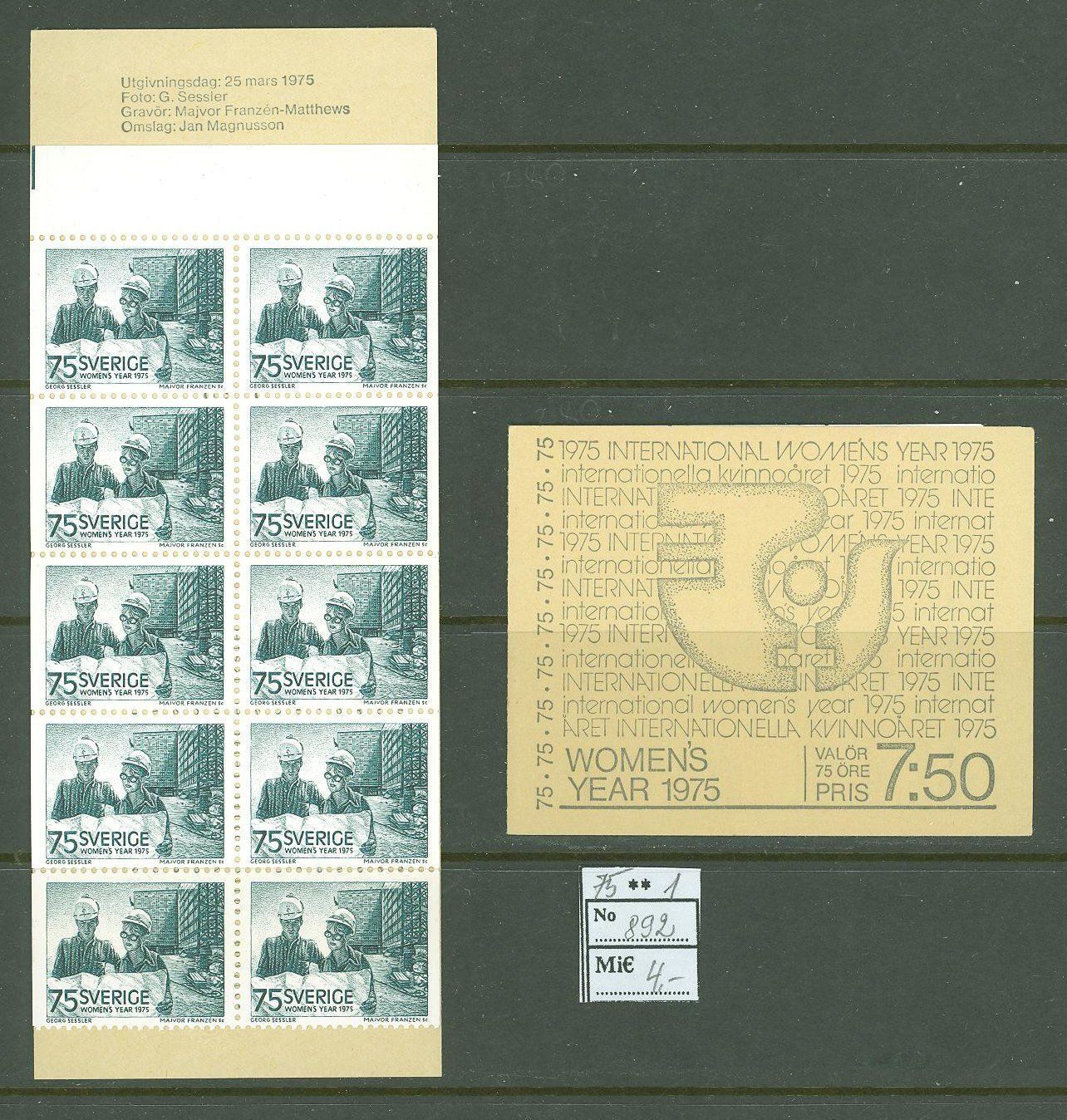 Architecture Booklet Swedish Stamps