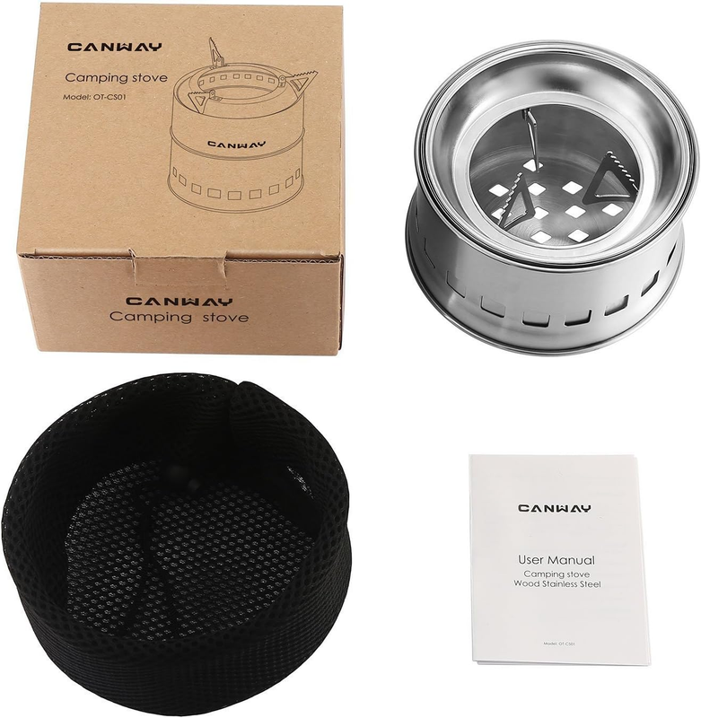 CANWAY Portable Camping Stove Wood Mini Camp Stove