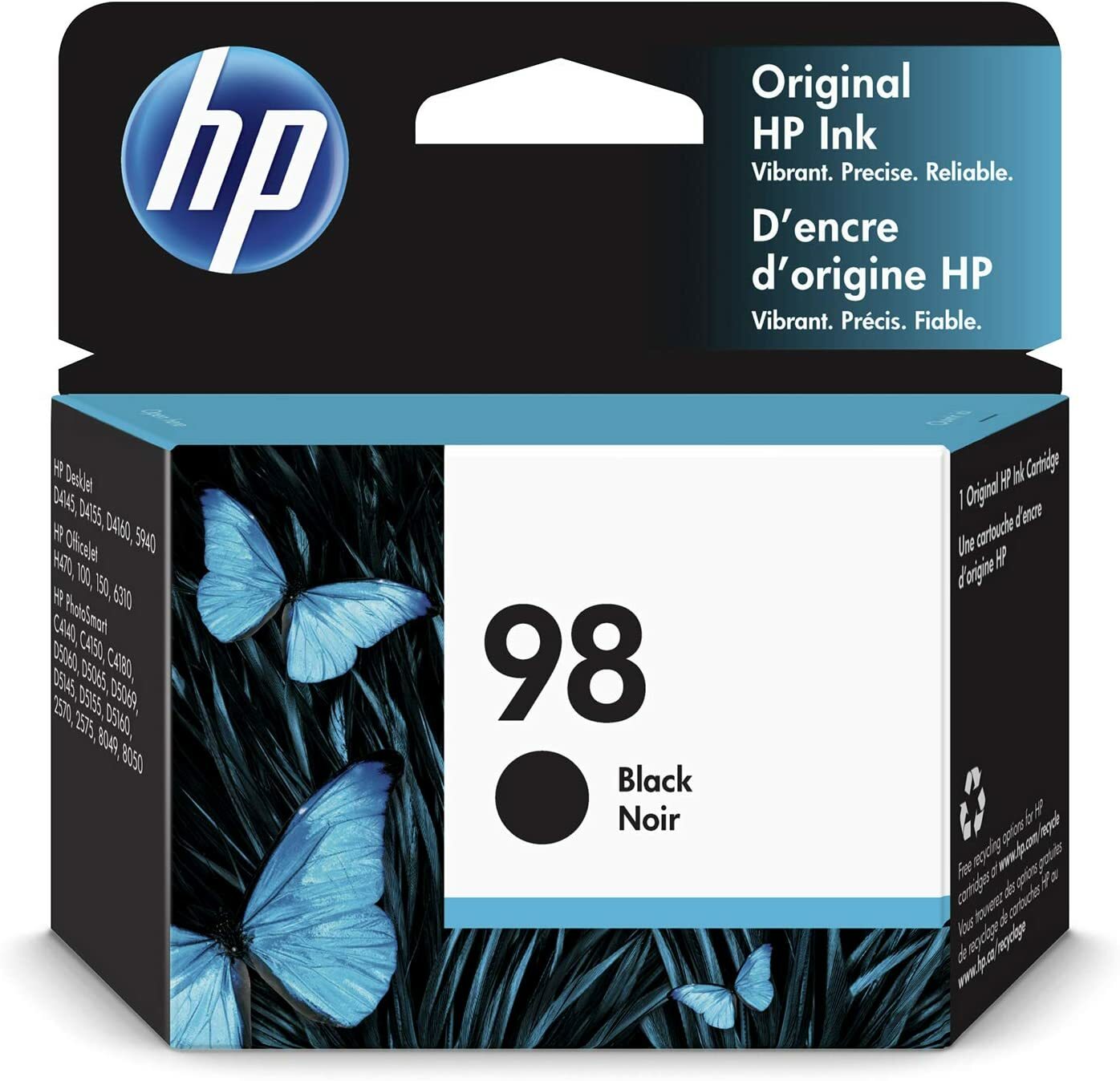 HP 98 Cartouche d'encre noire d'origine (C9364WN)