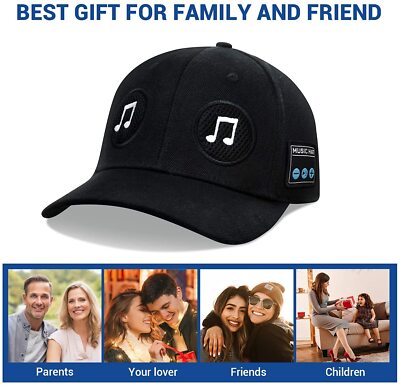 Hat with Bluetooth Speaker Adjustable Bluetooth Hat Wireless Smart Speakerphone