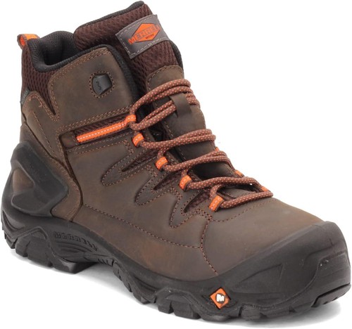 Pre-owned Merrell Strongfield Ltr 6" Wp In Espresso