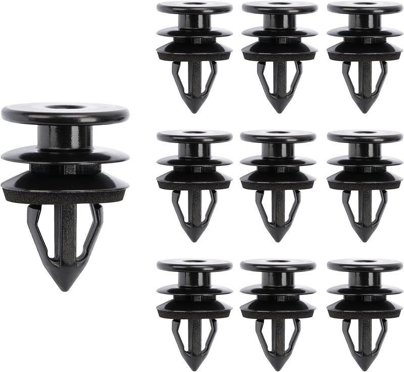 Universal Car Retainer Clips Kit, 10PCS Auto Push Rivet Fasteners & Trim Panel R
