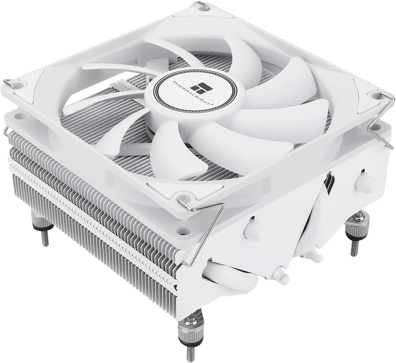 AXP90-X53 White Low Profile ITX CPU Air Cooler, 53Mm Height, TL-9015W Slim PWM F