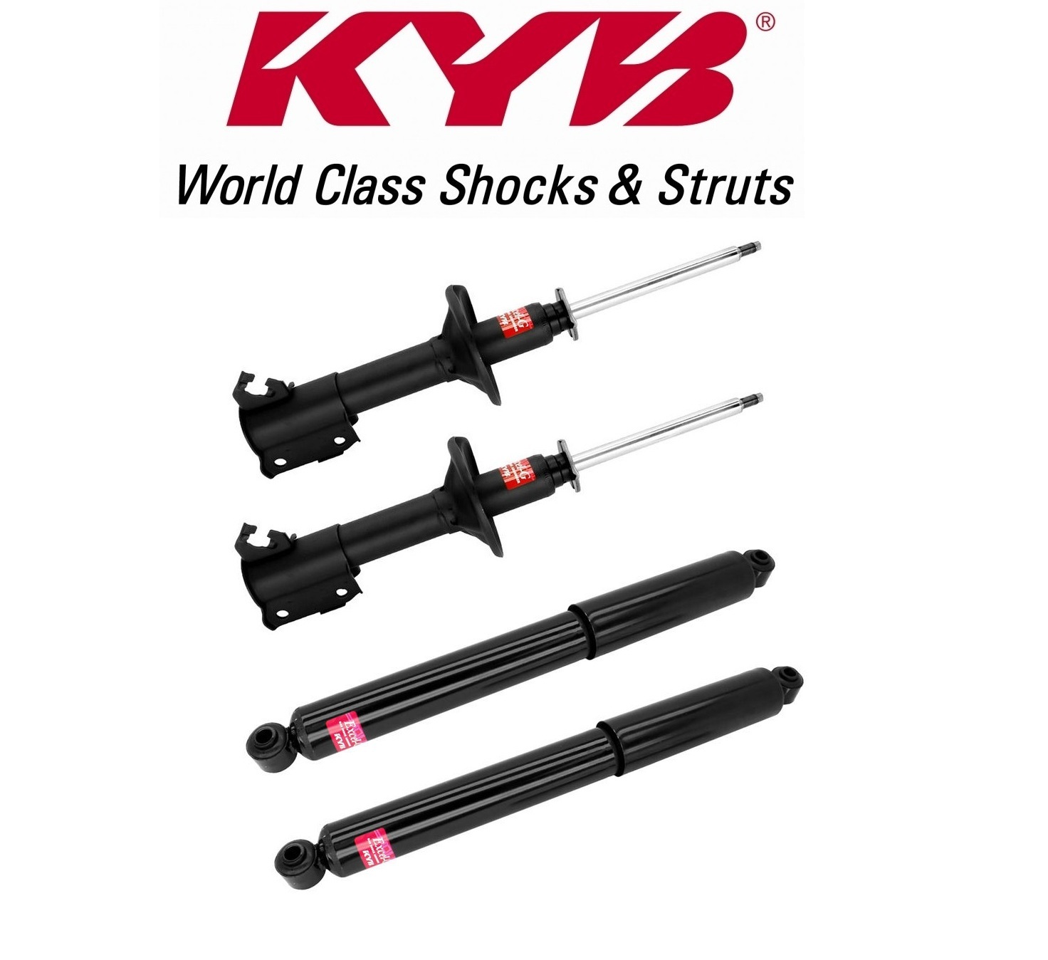 G-17　軽量ボディパーツ　轻量化车身零件组　 clear body parts KYB Excel-G OEM Front Strut & Rear Shocks Absorbers Kit Set