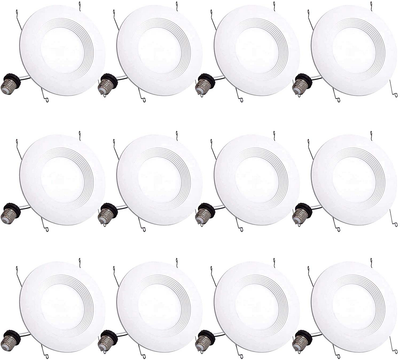 Bbounder Lighting 12 Pack 5 6 Inch Led Recessed Downlight Baffle