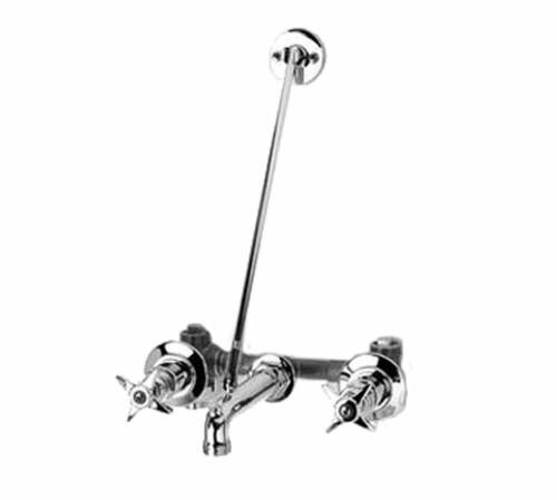 T&S Brass B-0697 Service Sink Faucet, Concealed Mixing Valve, Wall Brace, 3/4"