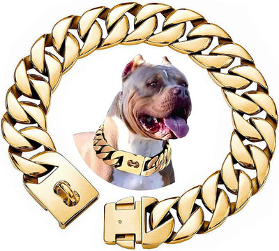 Thick chain top link dog leash