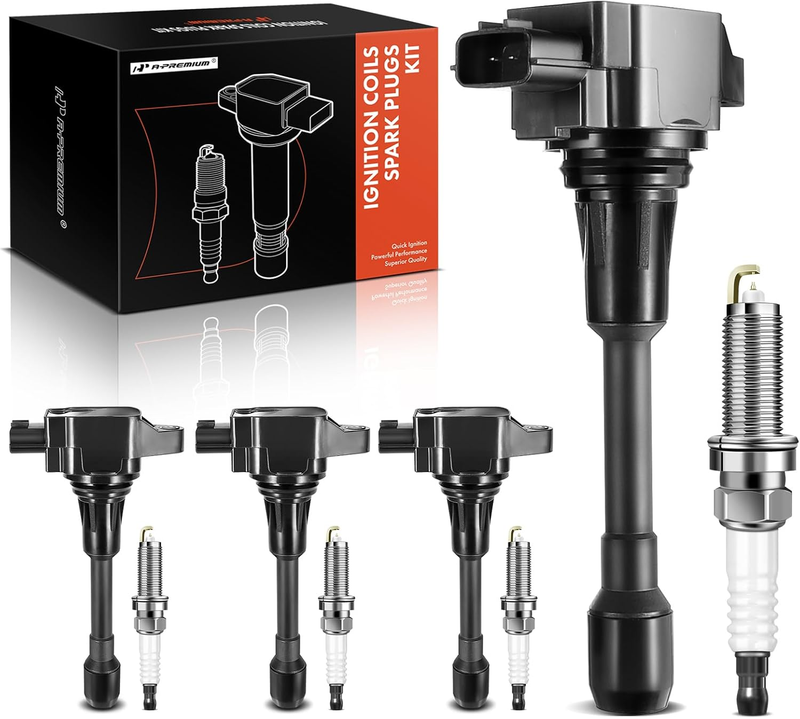 Ignition Coil Pack Spark Plugs for Nissan Altima Rogue Pathfinder Sentra Versa