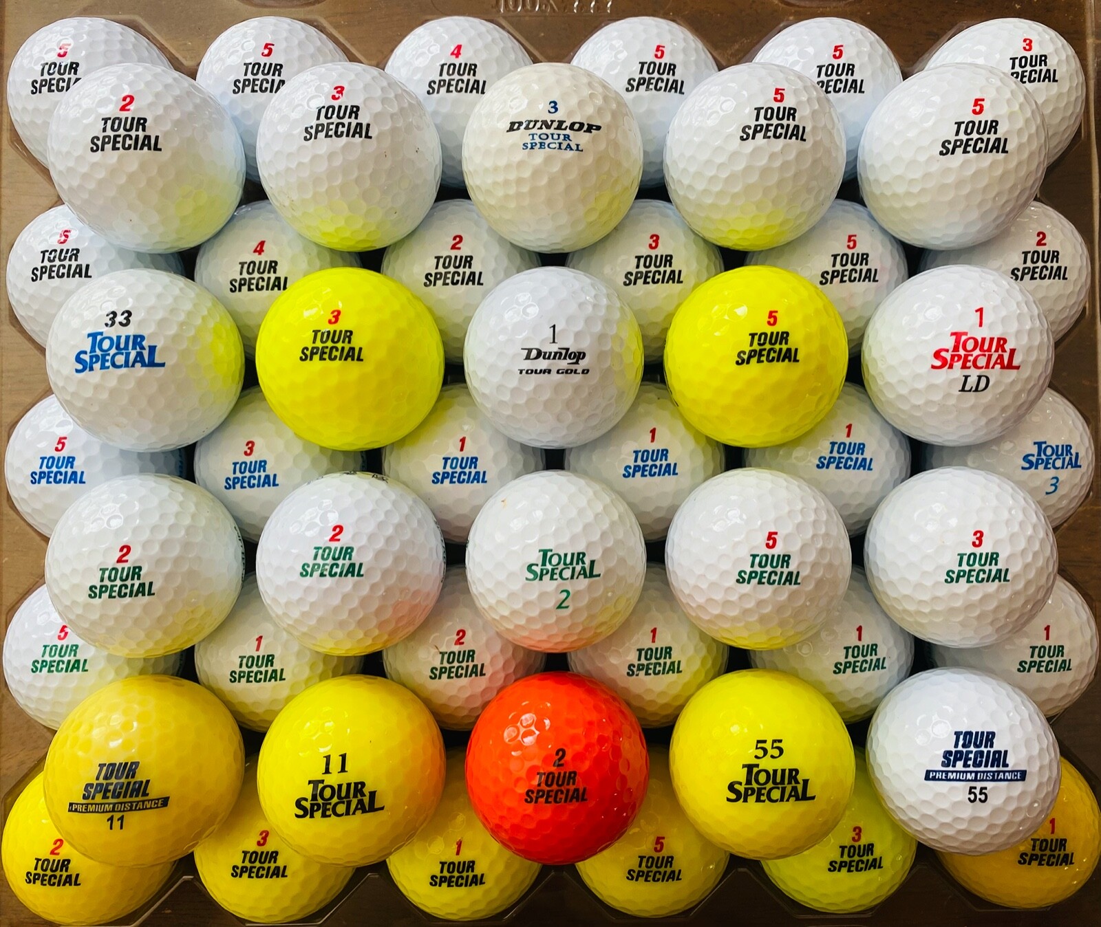 Dunlop DDH Tour Special (Japan) Assorted Golf Balls-Lot of