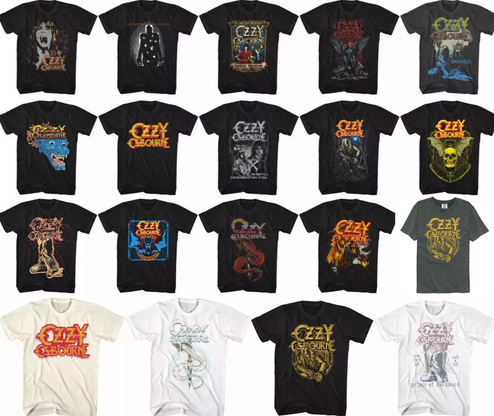 Pre-Sell Ozzy Osborne Rock Band Music Licensed T-Shirt | eBay
