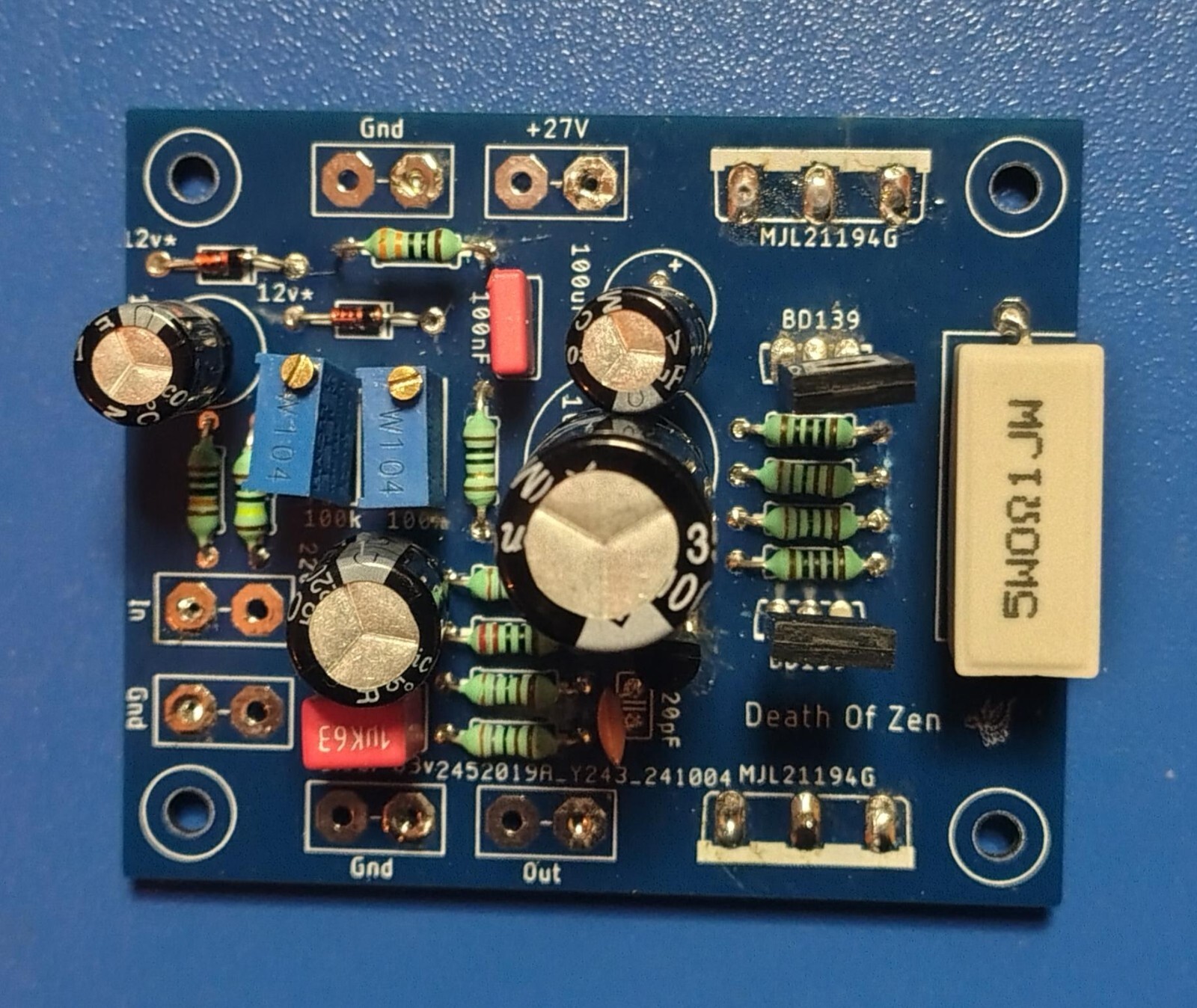 DoZ Death of Zen A class Amplifier D.I.Y. | eBay