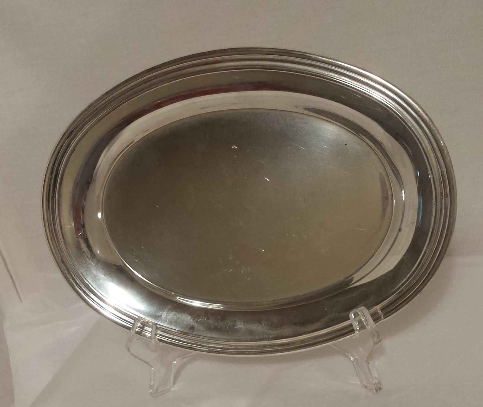 SILVER PLATE OVAL SERVING TRAY .CONCORD  #6429 INTERNATIONAL SILVER