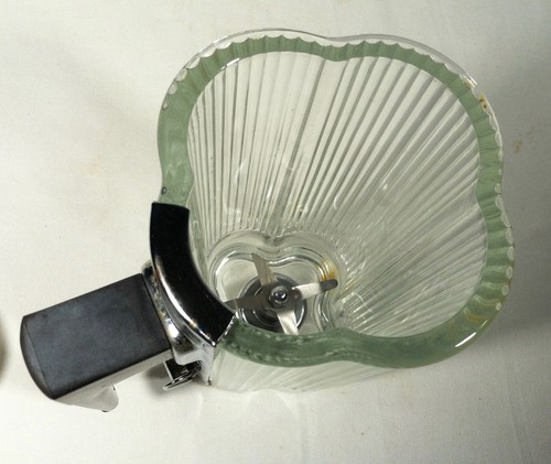 Vtg Replacement Clover Leaf Jar for Waring Blender Removable Handle Blades Lid