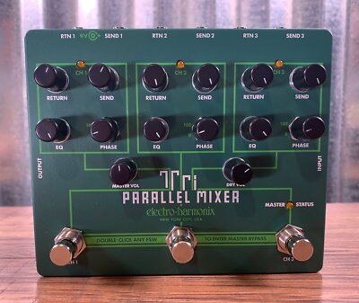 Electro-Harmonix EHX Tri Parallel Mixer Effect Loop Switcher Mixer Guitar Pedal