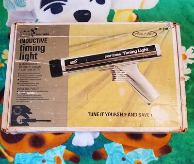 Vintage Sears Craftsman Inductive Advance Timing Light w/ Box and Manual