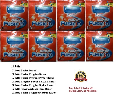 Gillette Fusion 5 Manual Men's Razor Blades Refills Cartridges 1 4 8 16 32 64 80