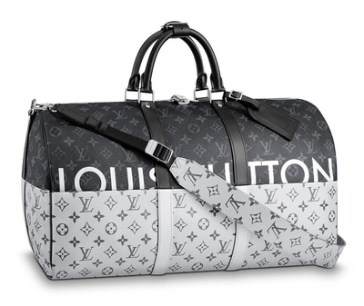Louis Vuitton Keepall Bandouliere 50 Silver Split Monogram Weekend