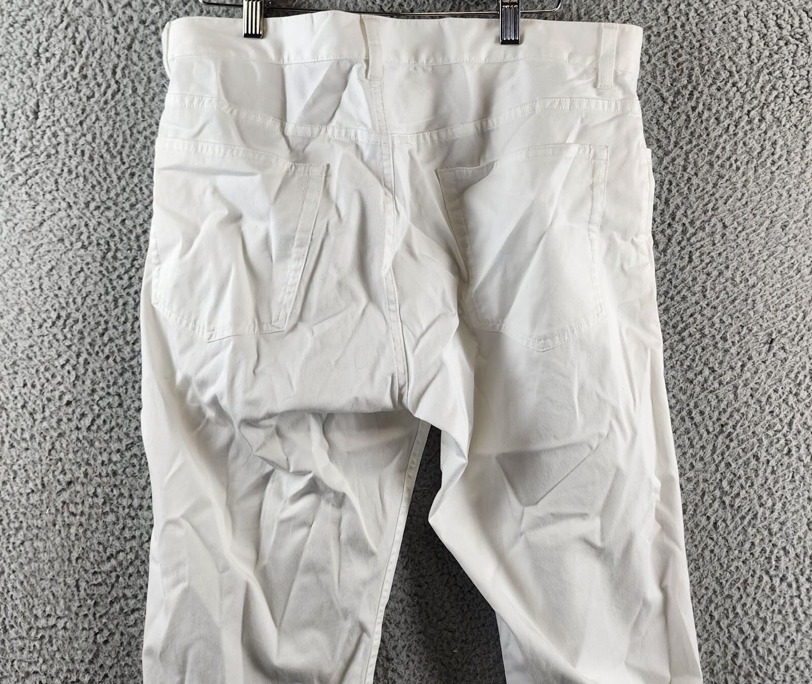 Theory Zaine 5-Pocket Hanson Twill Pants Men's 33 White Zip/Button Closure - Picture 15 of 15