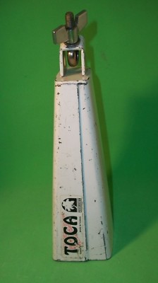 Toca Cha Cha Cowbell White w/Mount - 4424-T *** High - Tinny - Used