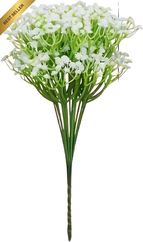20Pcs Fake White Gypsophila Flowers Bouquets Babys Breath Artificial Flowers Bul