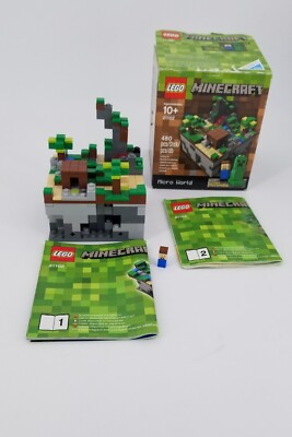 LEGO Minecraft 21102 Micro World Near Complete w/ Instr & Box ...