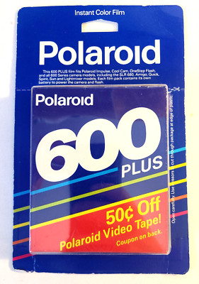 Vintage Polaroid 600 Plus Instant Color Film New in Package