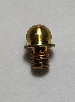 Universal Brass Shotgun Bead Sight with Shoulder .130'' Dia. Bead, 3-56 Thread