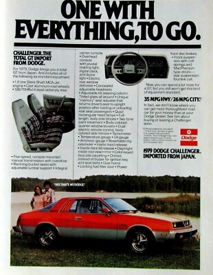 1979 Dodge Challenger Vintage Imported From Japan Original