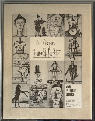 Bernard Buffet、リトグラフ　The road Bernard Buffet Original Lithograph : The road of the village