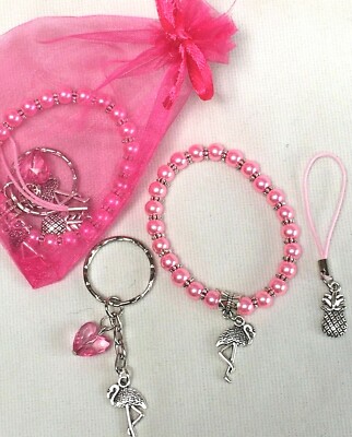 FLAMINGO BIRTHDAY CHRISTMAS GIFT, PRE FILLED PARTY BAGS, PINK, Favours, fillers