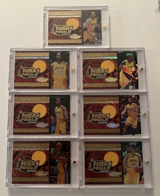 2000 Topps Gold Label Lakers Game Worn NBA Finals Home Jersey LOT All Lakers!