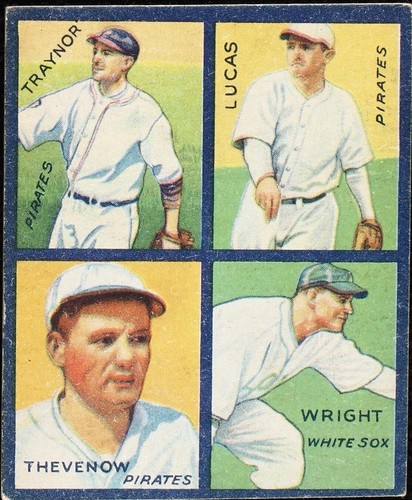 1935 Goudey 4-in-1 - Glenn Wright Pie Traynor Red Lucas #7B