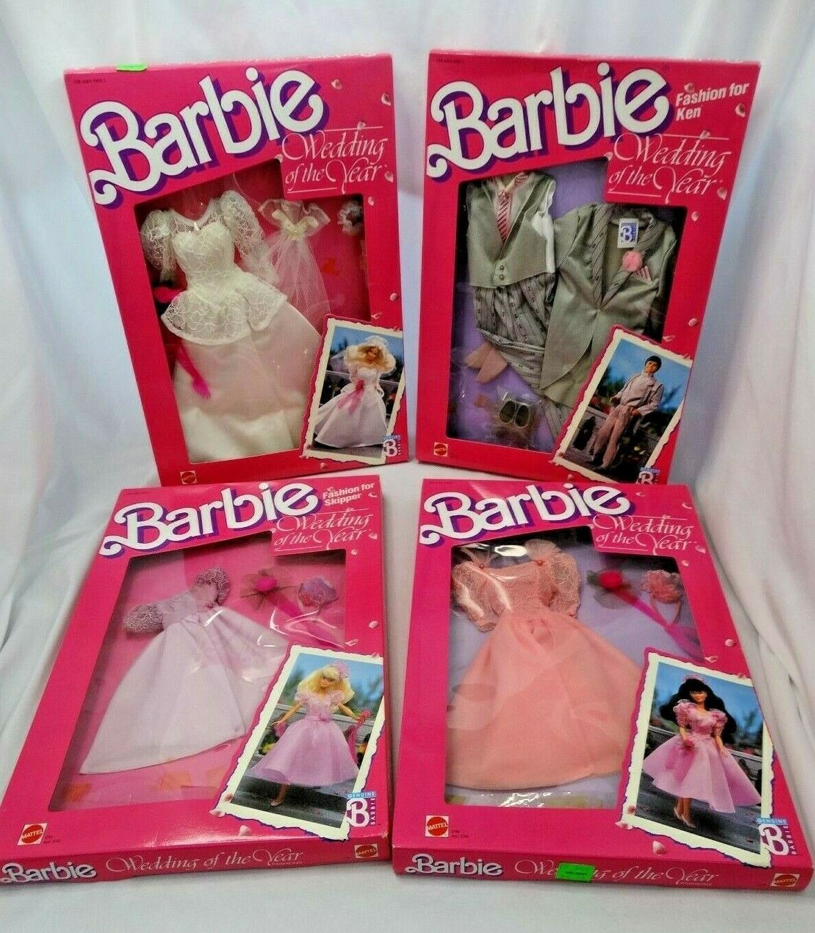 1989 BARBIE WEDDING OF THE YEAR COMPLETE SET- NRFB! #3788 1989 BARBIE WEDDING OF THE YEAR COMPLETE SET- NRFB! #3788