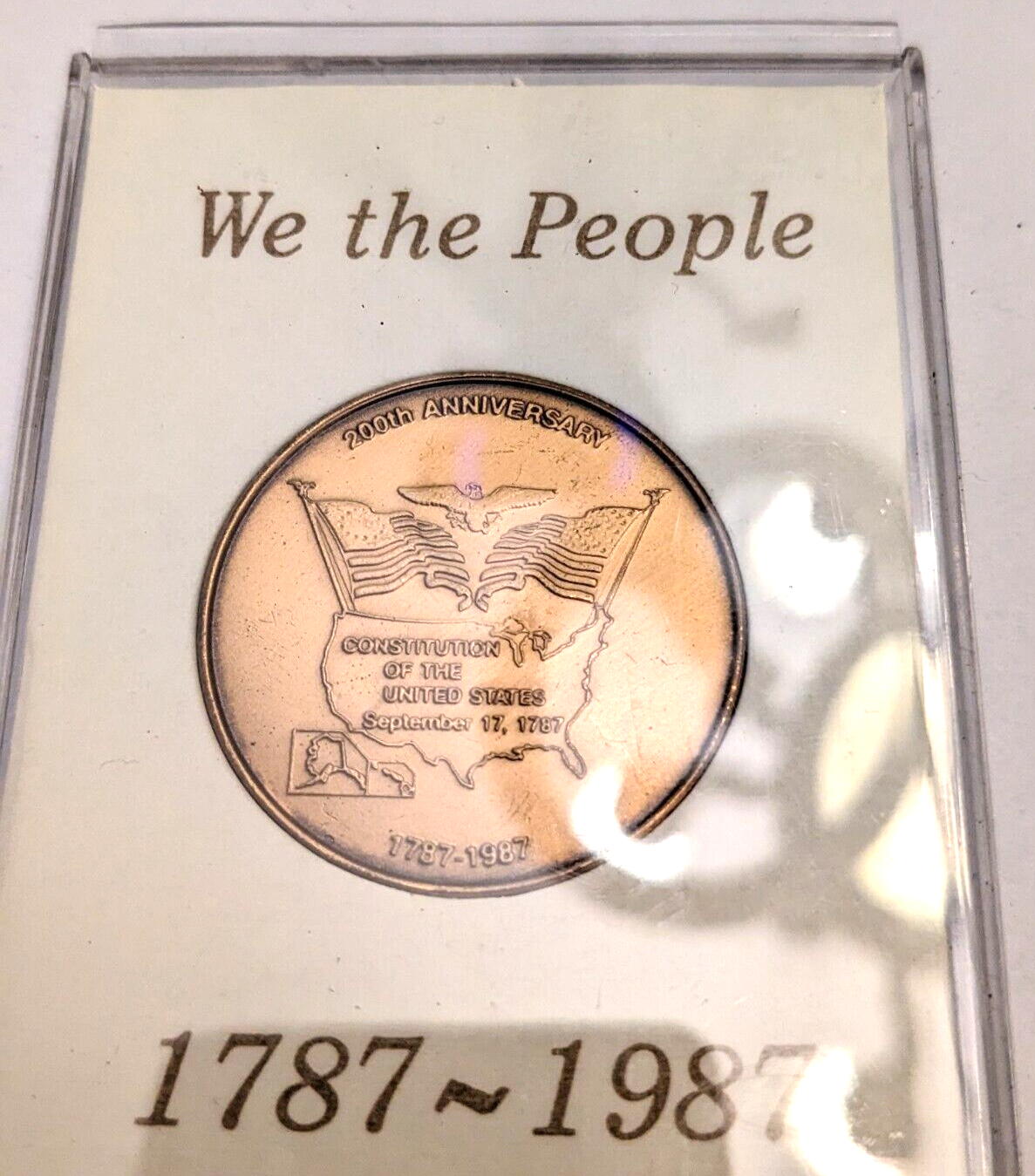 ③バカラ 1987 合衆国憲法制定200年記念 ペーパーウェイト