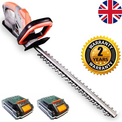 spear & jackson 51cm cordless hedge trimmer with 2 batteries