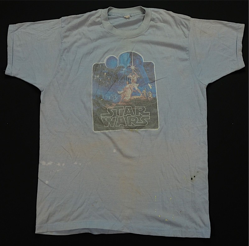 Rare VTG Star Wars Episode IV A New Hope Poster Iron-On T Shirt 70s 80s Lucas XL